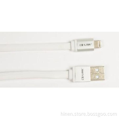 iPhone 5S/5C/5 lightning to usb cable,several colors,flat noodle shape